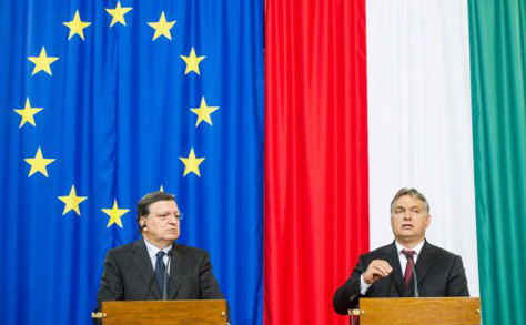 Orbán Viktor José Manuel Barrosoval, az Európai Bizottság elnökével találkozott